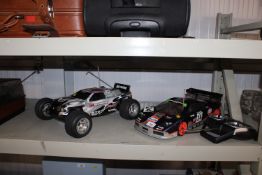 Two remote controlled cars with only one remote co