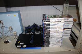 A Playstation 2 together with a quantity of various Playstation 2 games Sold as seen