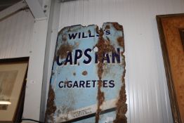 An enamel advertising sign for Will's Capstan cigar