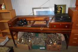 A 19th Century mahogany inlaid and cross banded sp