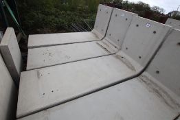 4x 3m L-Store retaining wall sections. B-Grade.