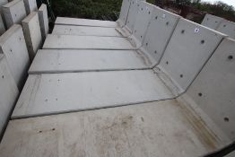4x 3m L-Store retaining wall sections. B-Grade.