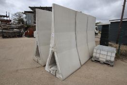 6x 2.4m A-Store retaining wall sections. B-Grade.