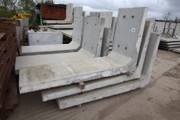 3x 2.4m L-Store retaining wall sections. B-Grade.