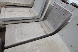 4x 2.4m L-Store retaining wall sections. B-Grade.