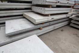 3x prestressed concrete panels: 1x 95mm x 4931mm x
