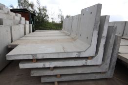 4x c.2.25m L-Store retaining wall sections. B-Grad