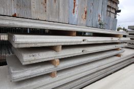 3x prestressed concrete panels: 1x 145mm x 5650mm