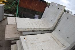 6x L-Store retaining wall sections. Varying sizes