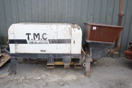 Three phase electro/ hydraulic static concrete pum