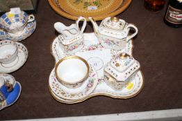 A 19th Century floral and gilt decorated breakfast