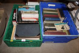 Two boxes of miscellaneous books
