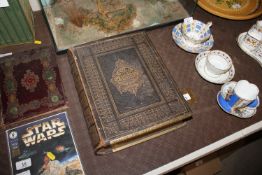 A Victorian leather and brass mounted Bible