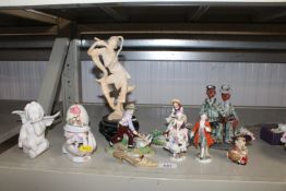 A quantity of various figures and ornaments to inc