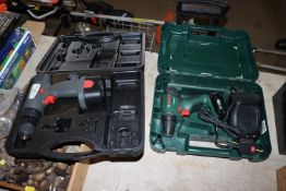 A Bosch re-chargeable drill and a Power drill, bot