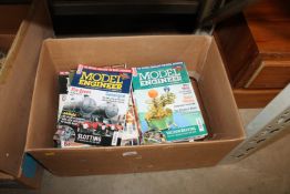 A box containing various model engineer magazines