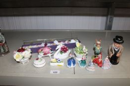 A collection of miniature Royal Doulton figurines