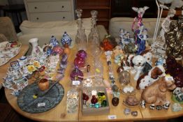 A quantity of various table glass ware to include