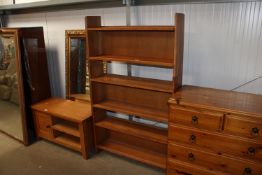 A Meredew stacking open fronted bookcase