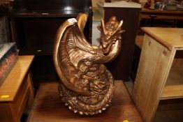 A gilt dragon ornament