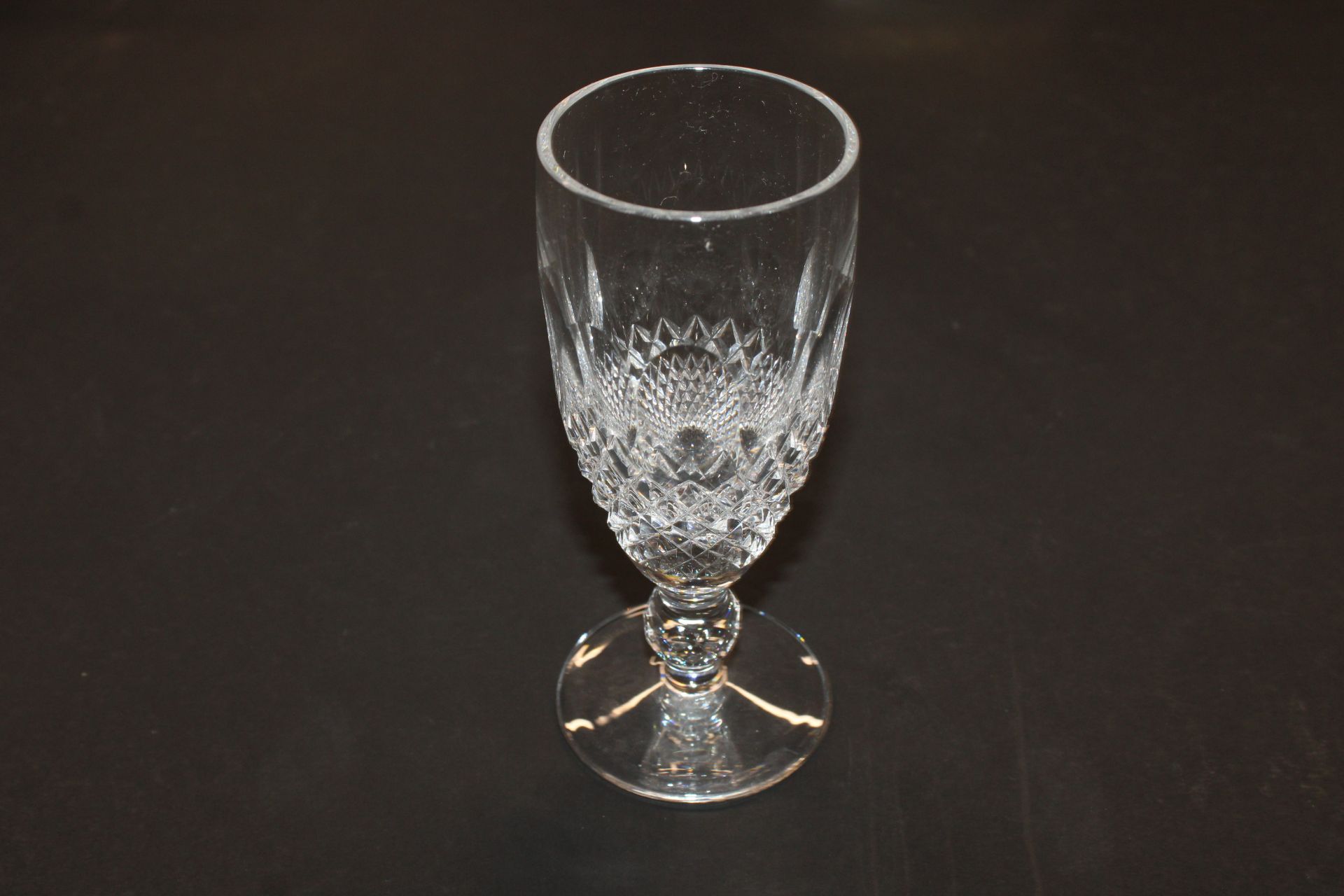 Nine Waterford glass 'Colleen' pattern short stemmed wine glasses; four matching port glasses; three - Image 3 of 22