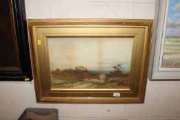Sylvester Stannard, signed watercolour sheep and h