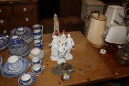 Three Meissen Blanc De Chine figures AF; two Royal