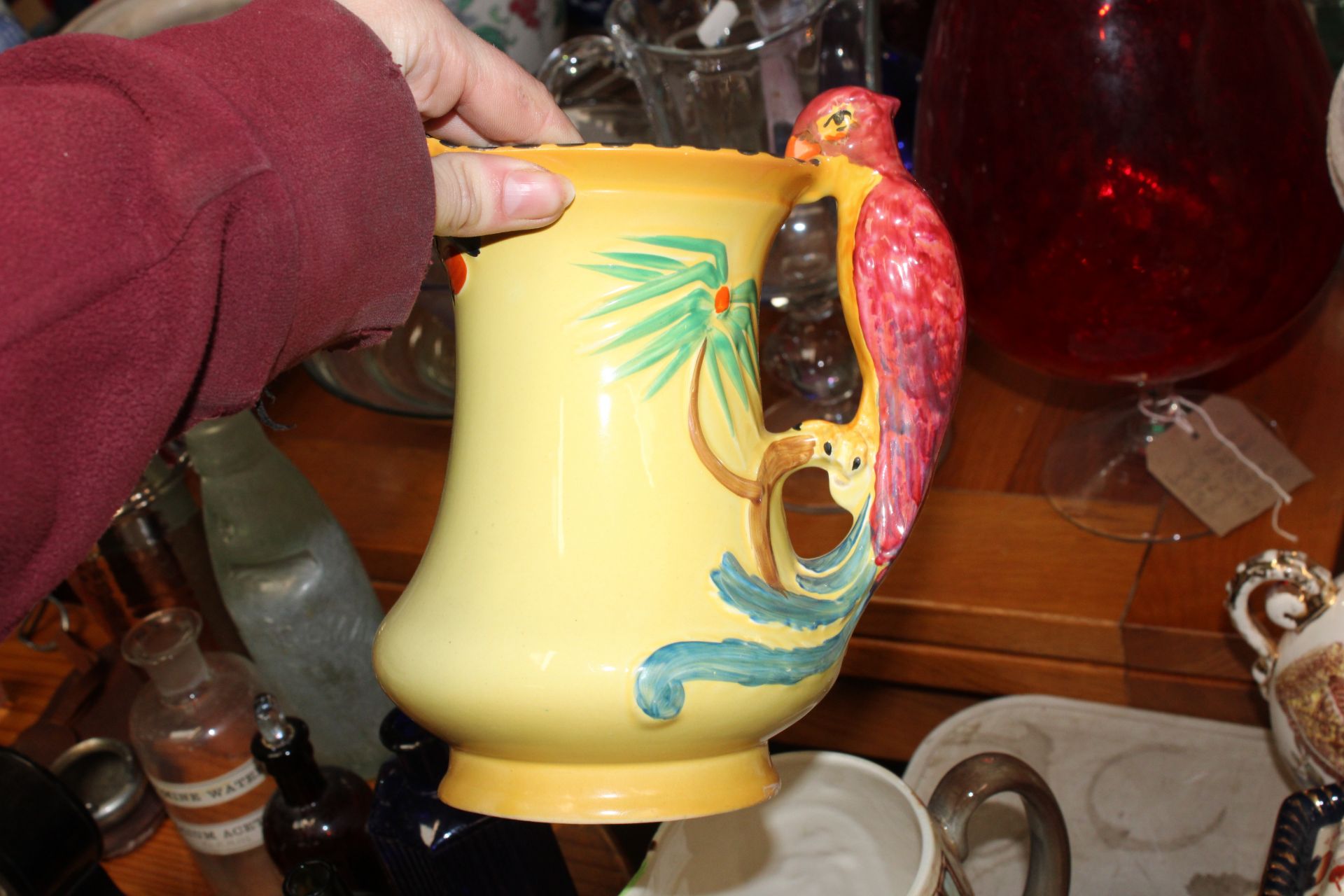 A quantity of various decorative items to include a Burleigh ware bird decorated jug; Beswick jug; a - Image 2 of 16