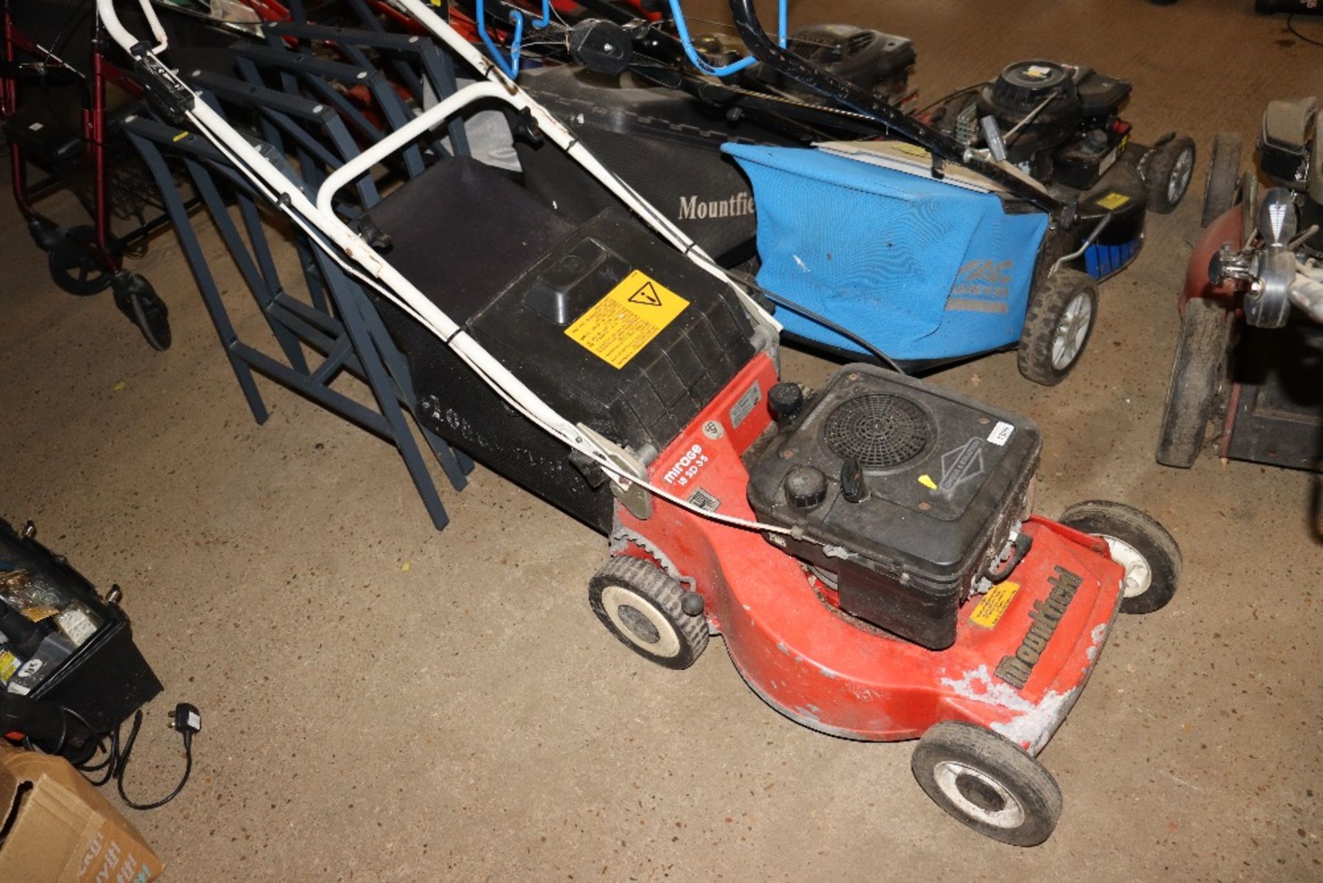 A Mountfield petrol rotary lawnmower