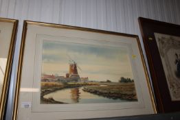 D Wincup, gilt framed watercolour study depicting 'Clay Mill'