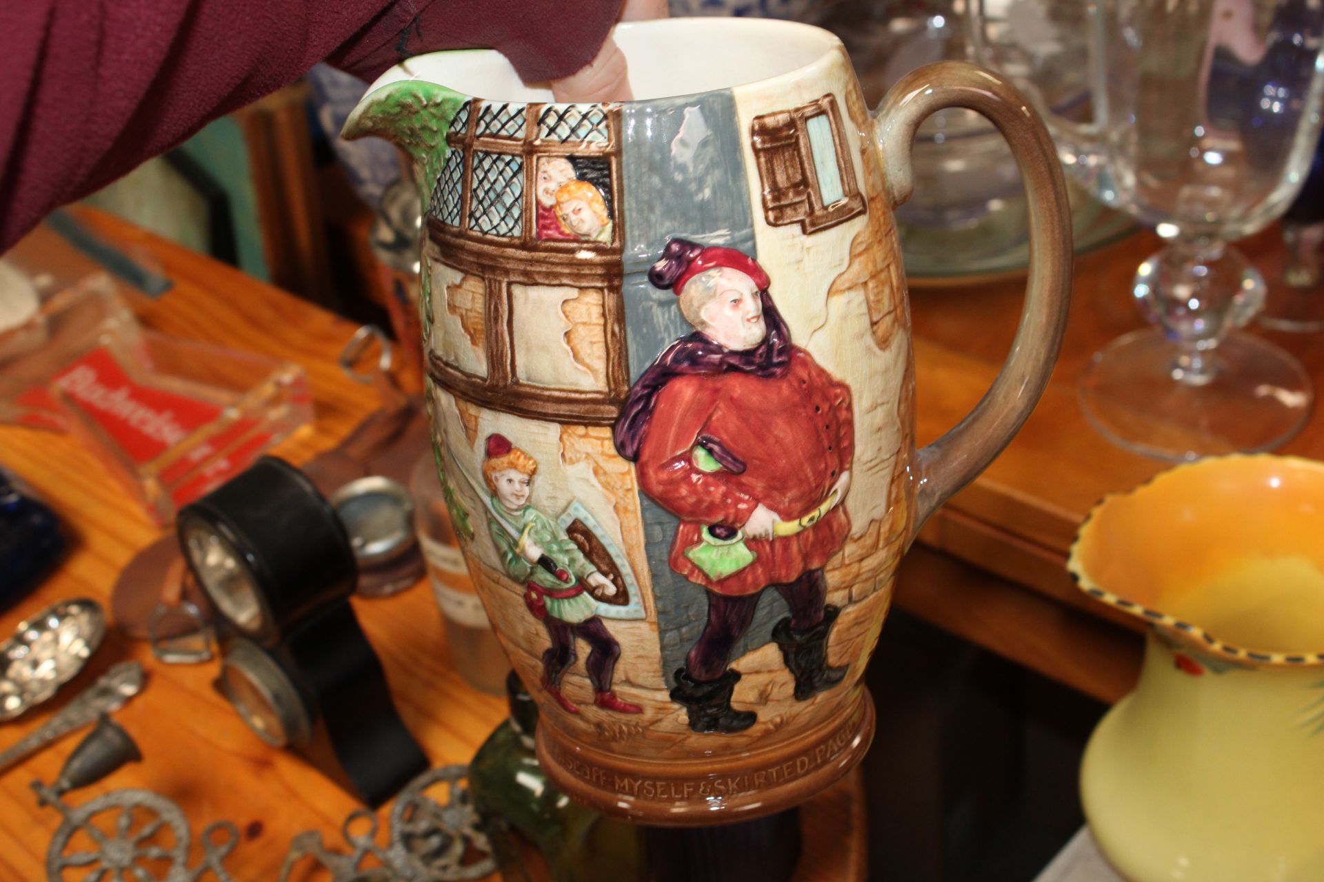 A quantity of various decorative items to include a Burleigh ware bird decorated jug; Beswick jug; a - Image 4 of 16