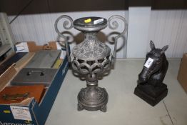 A decorative candle holder