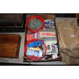 A box of various screws and fittings