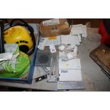 A door closer, various vents, electrical items etc