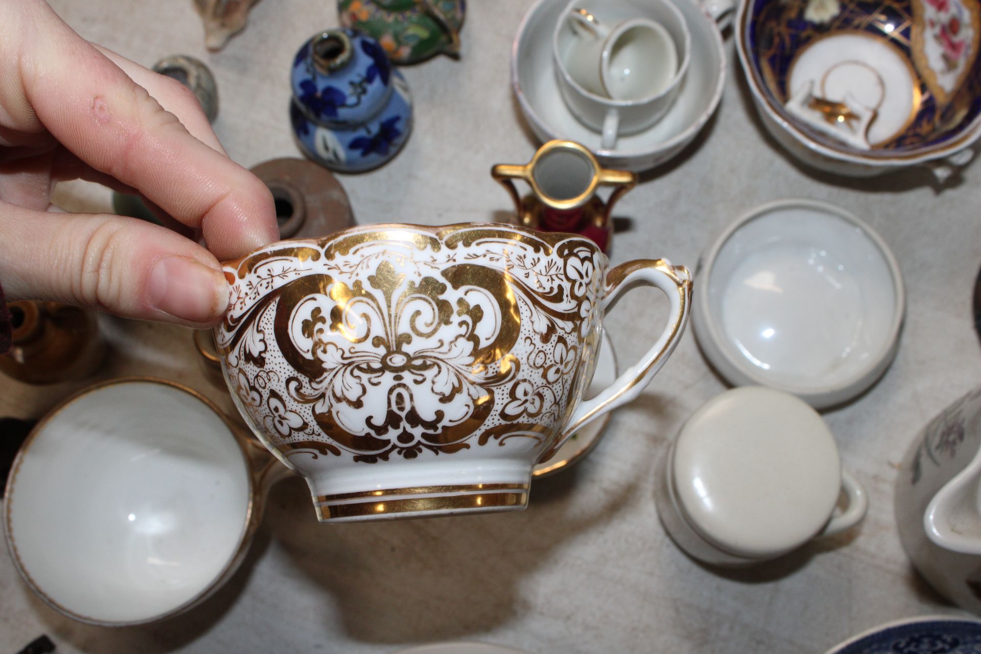A quantity of various decorative china to include Portmeirion teapots; a G. H. Richards pottery - Image 8 of 11