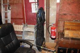 A bag containing various fishing rods