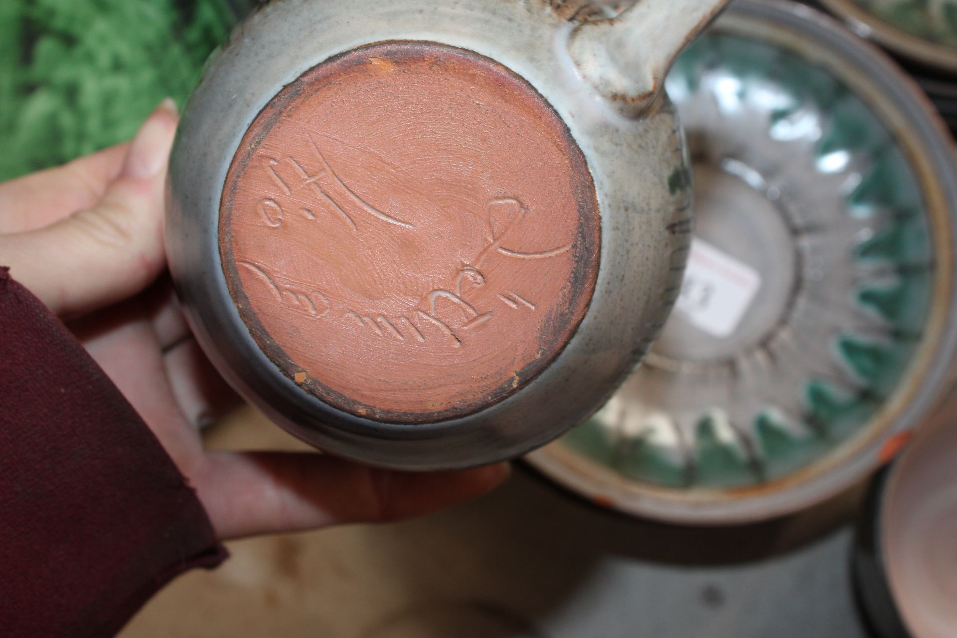 A quantity of Gosta Lothman pottery tea ware and a - Image 3 of 12