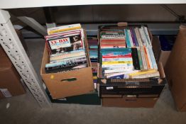 Four boxes of various books