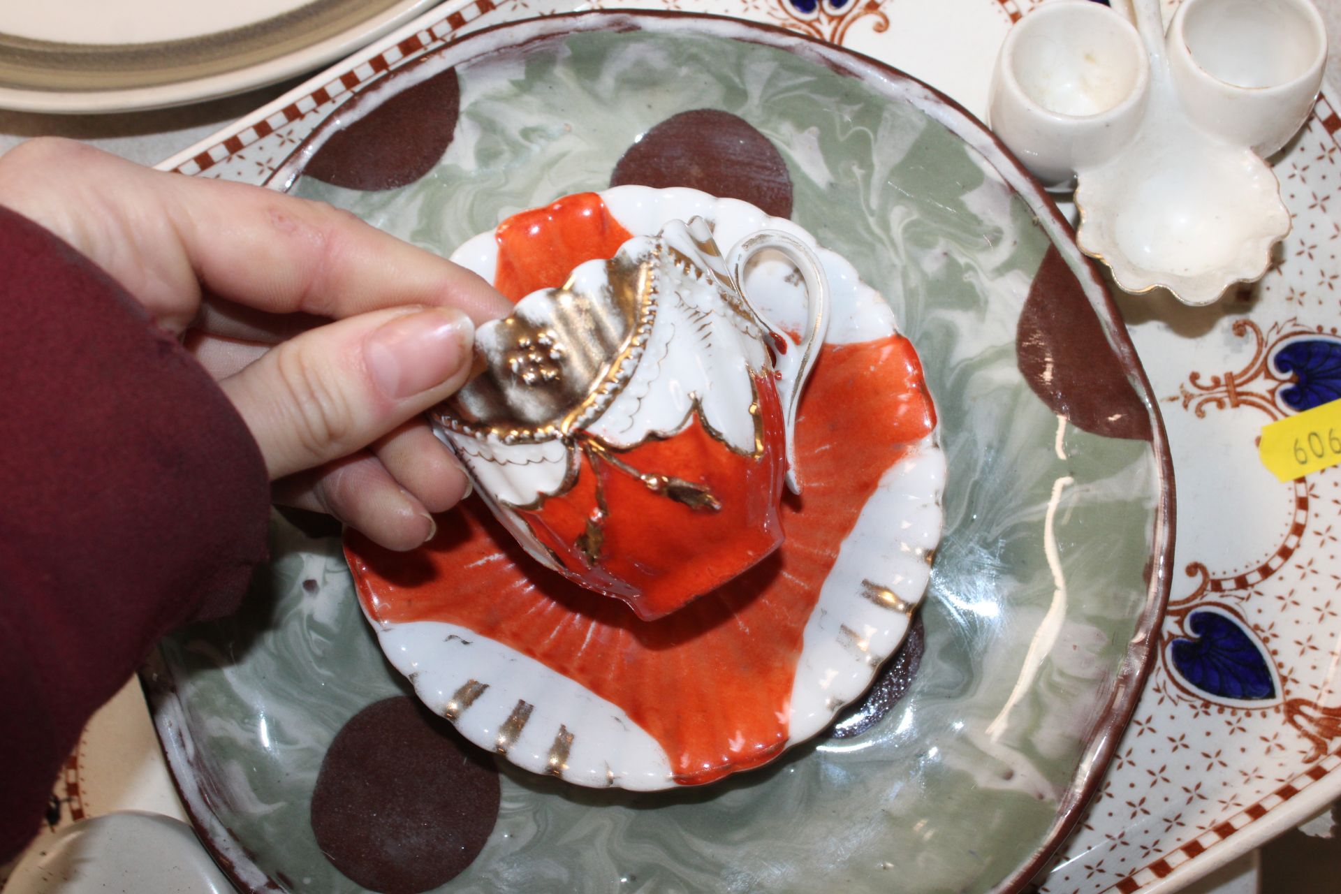 A quantity of various decorative china to include Portmeirion teapots; a G. H. Richards pottery - Image 2 of 11