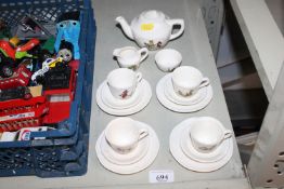 A child's tea set