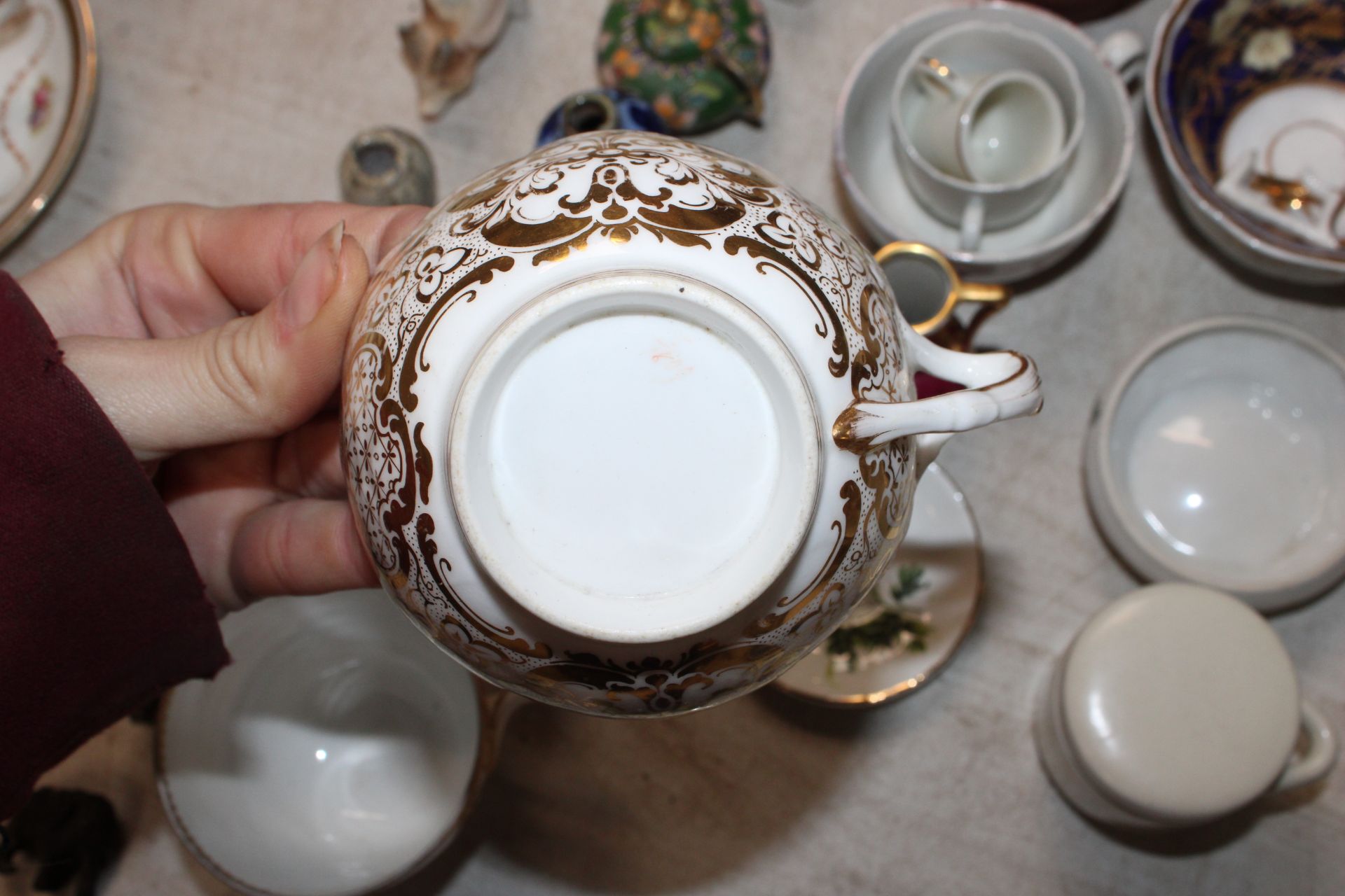 A quantity of various decorative china to include Portmeirion teapots; a G. H. Richards pottery - Image 9 of 11