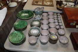A quantity of Gosta Lothman pottery tea ware and a