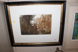 Jeremy Houghton, signed print, figure on a country