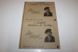 A portfolio of sketches of Sydney by Unk White and personally signed prints, six in total