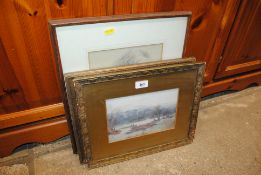 After Edgar Degas, French impressionist, pencil nude study and two Haslehurst prints