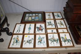 A quantity of military prints