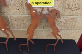 Small fighting hares. V