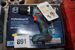 Bosch GSB 18v-60C cordless drill bare unit. Unused