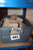 Large quantity hardwood wedges. From a deceased es