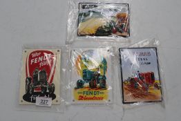 4x German machinery manufacturers reproduction enamel signs.